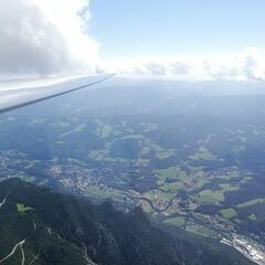 Flugwegposition um 11:14:36: Aufgenommen in der Nähe von Gemeinde Reichenau an der Rax, Österreich in 2123 Meter